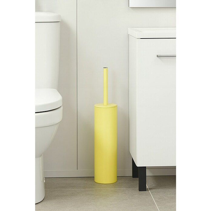 Spirella Escobillero Akira (Acero inoxidable, Amarillo claro)