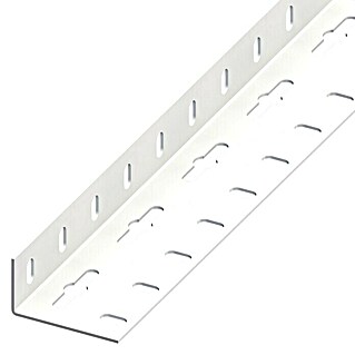 Kantoflex Winkelprofil (1.000 x 35,5 x 65,6 mm, Stärke: 1,5 mm, Stahl, Weiß, Gelocht)