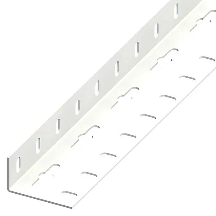 Kantoflex Winkelprofil - 1.000 x 35,5 x 65,6 mm, Stärke: 1,5 mm, Weiß - L-förmiger Winkel mit Lochmuster, ideal für stabile Verbindungen und vielseitige Montageoptionen. Robuste Bauweise für langanhaltende Festigkeit.