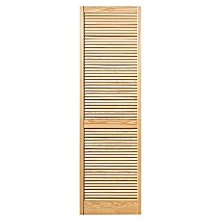 Louvredeur (b x h: 394 x 1.985 mm, Soort lamellen: Open, Naturel)