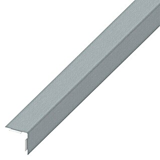 Winkelprofil (1.000 x 15 x 15 mm, Stärke: 0,5 mm, Aluminium, Eloxiert, Edelstahloptik)