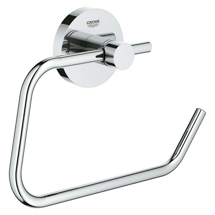 Grohe Essentials ToilettenpapierhalterOhne Deckel, Chrom, Glänzend Front View