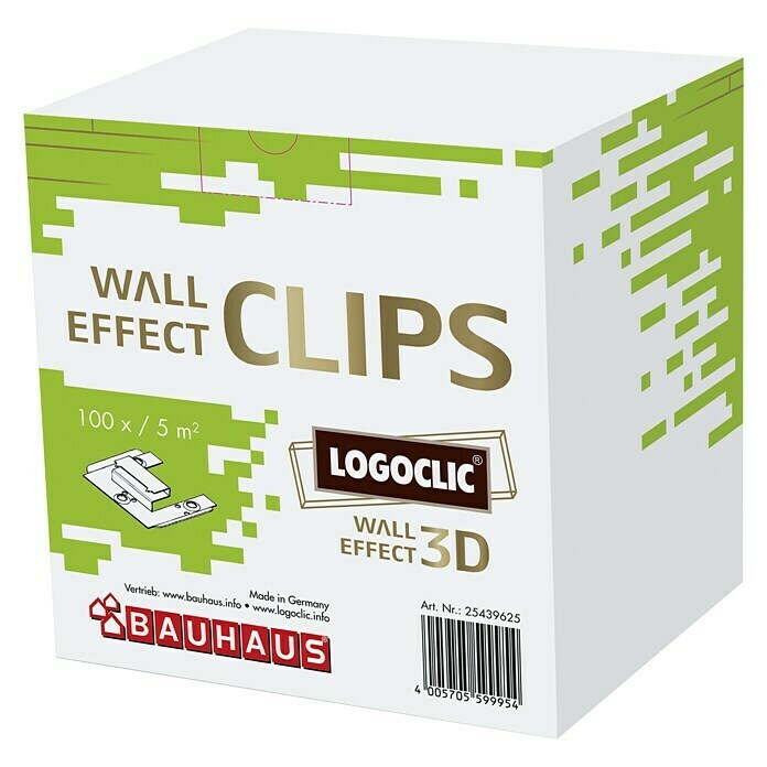 LOGOCLIC Paneelkrallen Wall Effect 3D (100 Stk.)