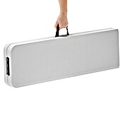 Banco de camping plegable Every Set de 2 (L x An x Al: 180 x 28 x 43 cm, HDPE/Acero, Blanco, 2 pzs.) | BAUHAUS