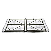 Mesa plegable Alan Pop Up (L x An x Al: 180 x 70 x 74 cm, Acero/HDPE, Rectangular, Blanco roto) | BAUHAUS