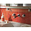 Mosaikfliese Quadrat Crystal Uni CM 4060 (32,7 x 30,2 cm, Rot, Glänzend)