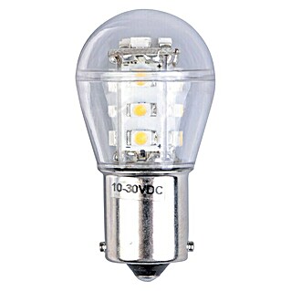 Talamex Ledlamp voor boten (1,6 W, 10 V - 30 V, Sokkel: BA15s, Lichtkleur: Warm wit)