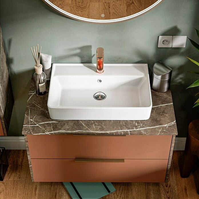 Camargue Marble Badmöbel-Set (90 cm, Goldbronze, 2 -tlg.) | BAUHAUS