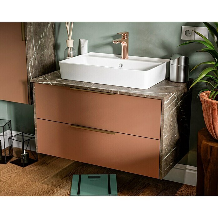 Camargue Marble Badmöbel-Set (90 cm, Goldbronze, 2 -tlg.) | BAUHAUS
