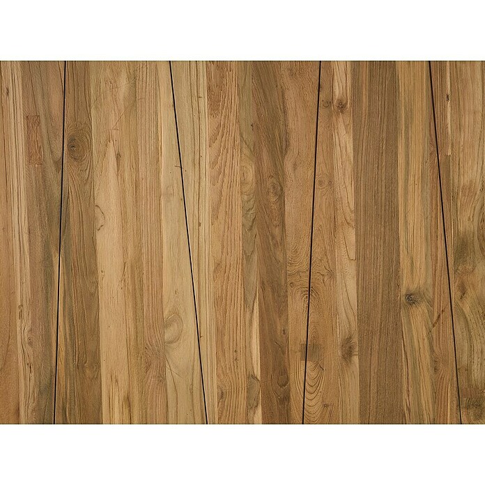 Sunfun Garten-Tischplatte (Durchmesser: 150 cm, Teak, Natur) | BAUHAUS