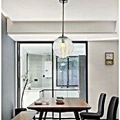 Lámpara colgante redonda (60 W, Ø x Al: 25 x 150 cm, Gris, E27) | BAUHAUS