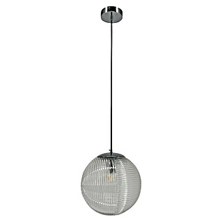 Lámpara colgante redonda (60 W, Ø x Al: 25 x 150 cm, Gris, E27)