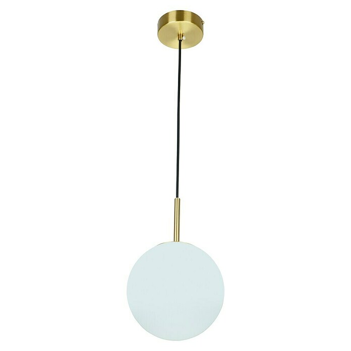 Lámpara colgante redonda (60 W, Ø x Al: 25 x 150 cm, Blanco, E27) | BAUHAUS