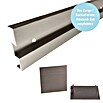 Diamond Doors Abstands-Set Linea 60 2.0 (Edelstahloptik, 2 000 x 185 x 63,5 mm, Passend für: Diamond Doors Glasschiebetür-Beschlag Linea 60 2.0) | BAUHAUS
