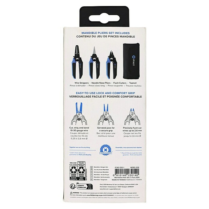 iFixit Set klešč  (3 -del.) | 1805 - Zangen | BADB - Zangen | BAD - Handwerkzeuge | BA - Handwerkzeuge | B - Werkz/Masch/Maschzubeh/Auto | BAUHAUS