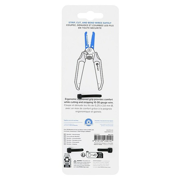 iFixit Klešče za snemanje izolacije  (Ustrezno za: žice s premerom 30 - 10 AWG) | 1805 - Zangen | BADB - Zangen | BAD - Handwerkzeuge | BA - Handwerkzeuge | B - Werkz/Masch/Maschzubeh/Auto | BAUHAUS