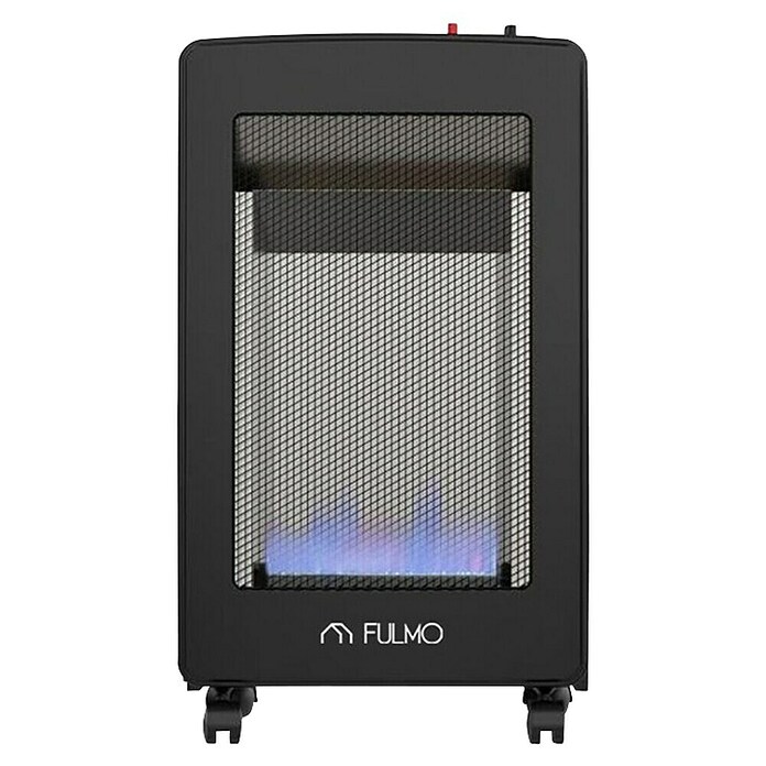 Fulmo Estufa de gas de llama azul L (4,2 kW, Negro) | BAUHAUS