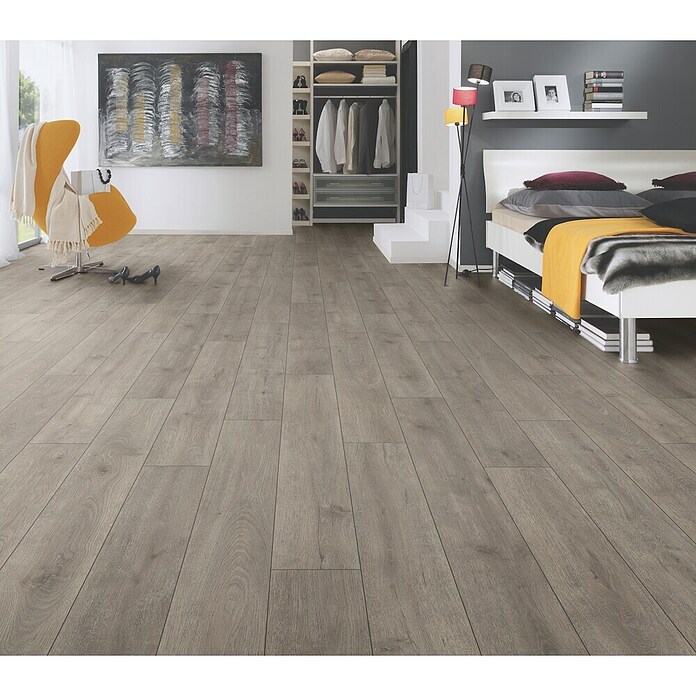 LOGOCLIC Family Laminat Eiche Montana (Eiche Montana, Landhausdiele, 1 288 x 195 x 7 mm) | BAUHAUS