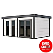 Telluria Caseta de jardín Luminato 5436+ (Medidas ext. (An x Pr): 568 x 388 cm, Blanco/Antracita, Acero, Sin set) | BAUHAUS