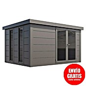 Telluria Caseta de jardín Luminato 3930 (Medidas ext. (An x Pr): 408 x 318 cm, Acero, Antracita, Sin set) | BAUHAUS