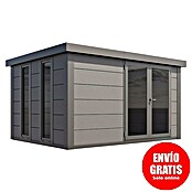 Telluria Caseta de jardín Luminato 3930 (Medidas ext. (An x Pr): 408 x 318 cm, Acero, Gris claro/Antracita, Sin set) | BAUHAUS