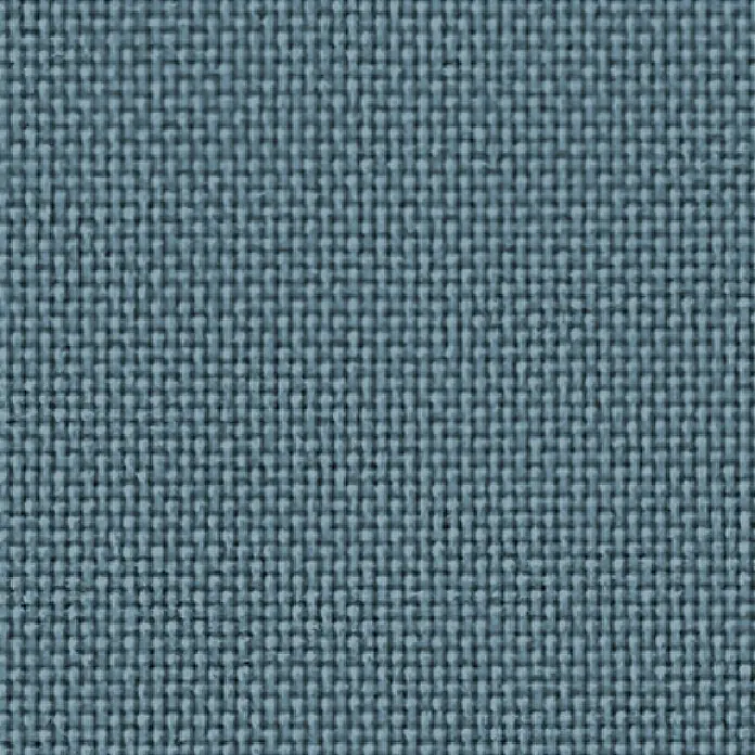Sunfun Sitzkissen Nils - L x B x H: 40 x 40 x 4 cm, Petrol, 100% Polyester - Nahaufnahme des blauen Textilmaterials, das eine feine, gewebte Textur mit subtilen Farbvariationen aufweist.\n