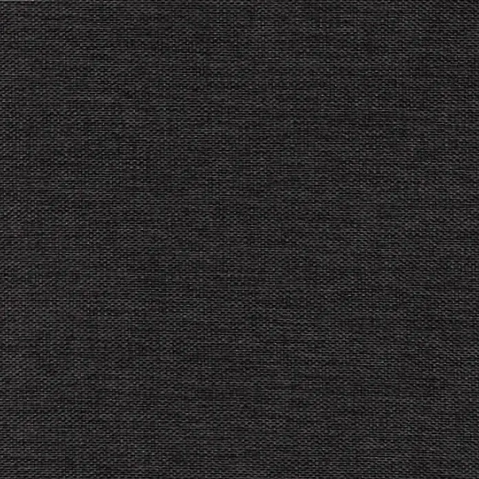 Sunfun Exclusive-Line Bankauflage - L x B x H: 140 x 49 x 6 cm, Polyester, Anthrazit - Schwarzer Stoff: Eine Nahaufnahme von einem schwarzen Stoff, der eine deutliche Textur und ein subtiles Muster aufweist.