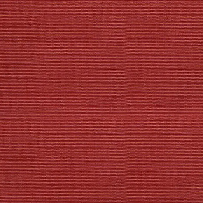 Sunfun Exclusive-Line Sitzauflage - Niederlehner, L x B x H: 109 x 50 x 8 cm, Polyester, Chili - Nahaufnahme eines roten Stoffes mit feiner, horizontaler Webstruktur. Perfekt für Textilien und kreative Projekte.