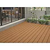 b!design WPC-Terrassendiele Teak (300 x 14,5 x 2,5 cm, Braun) | BAUHAUS