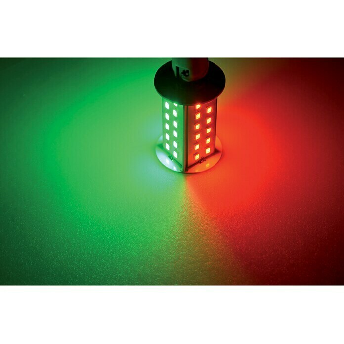 Talamex LED-Navigationsleuchtmittel für Boote (4,5 W, 10 V - 30 V, Lichtfarbe: Rot/Grün)