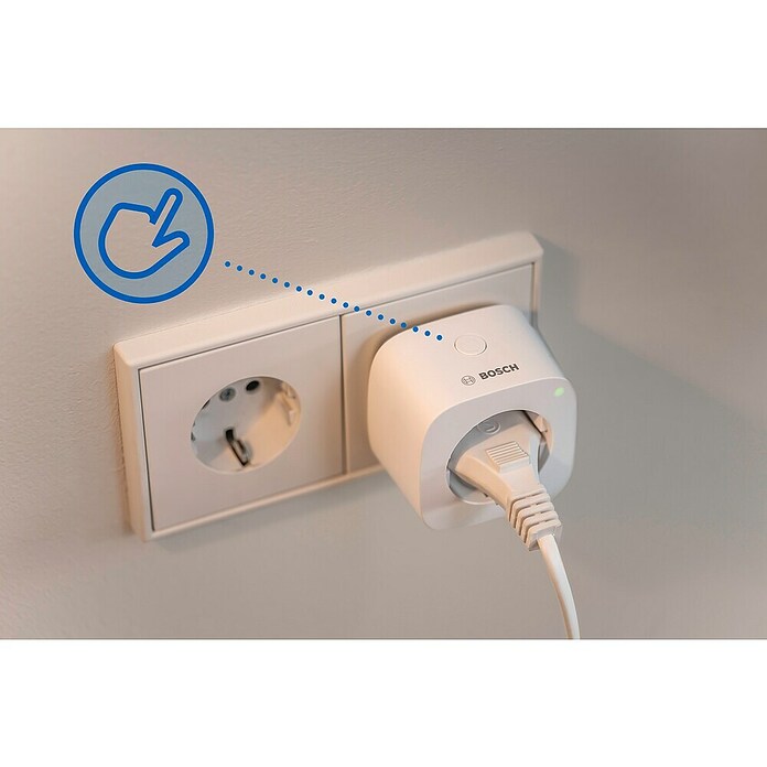 Bosch Smart Home Smart-Steckdose Kompakt [+M] Matter (Innen, IP20, Weiß, 3 680 W, 1 Stk.) | BAUHAUS