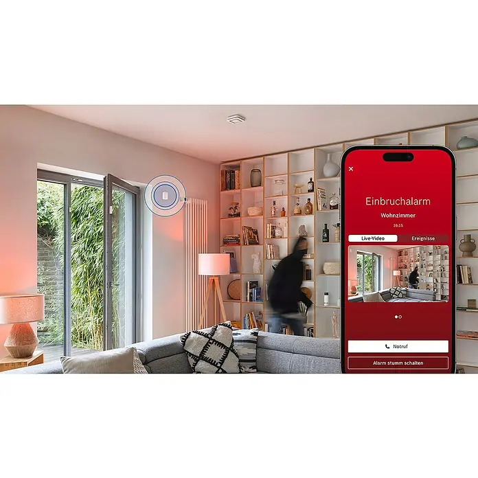 Bosch Smart Home Bewegungsmelder II [+M] Matter - weiß - Smart Home-Sicherheitslösung mit Bewegungsmelder, Türsensor und Alarm-App auf dem Smartphone. Das Sicherheitssystem für Ihr Zuhause.