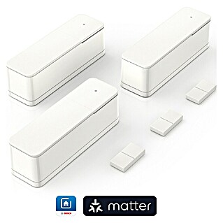 Bosch Smart Home Sensor de ventana inalámbrico Blanco +M (Funciona con pilas, 23 x 22 x 75 mm, 3 ud.)
