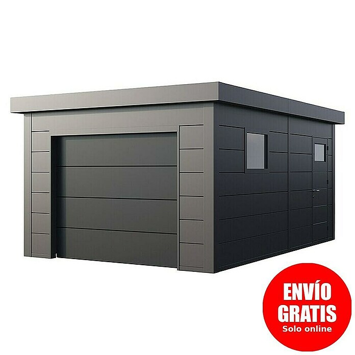 Telluria Garaje Classico 3654G (Medidas ext. (An x Pr): 388 x 568 cm, Acero, Antracita, Sin conjunto) | BAUHAUS