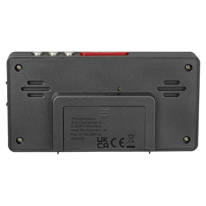 TFA Dostmann Funkwecker 60.2563.10 (Digitales Display, Batteriebetrieben, Anthrazit) | BAUHAUS