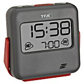 TFA Dostmann Quarzwecker 60.2031.10 lauter Weckton (Digitales Display, Batteriebetrieben, Grau, Rot) | BAUHAUS