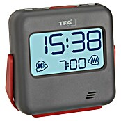 TFA Dostmann Quarzwecker 60.2031.10 lauter Weckton (Digitales Display, Batteriebetrieben, Grau, Rot) | BAUHAUS