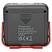 TFA Dostmann Quarzwecker 60.2031.10 lauter Weckton (Digitales Display, Batteriebetrieben, Grau, Rot) | BAUHAUS