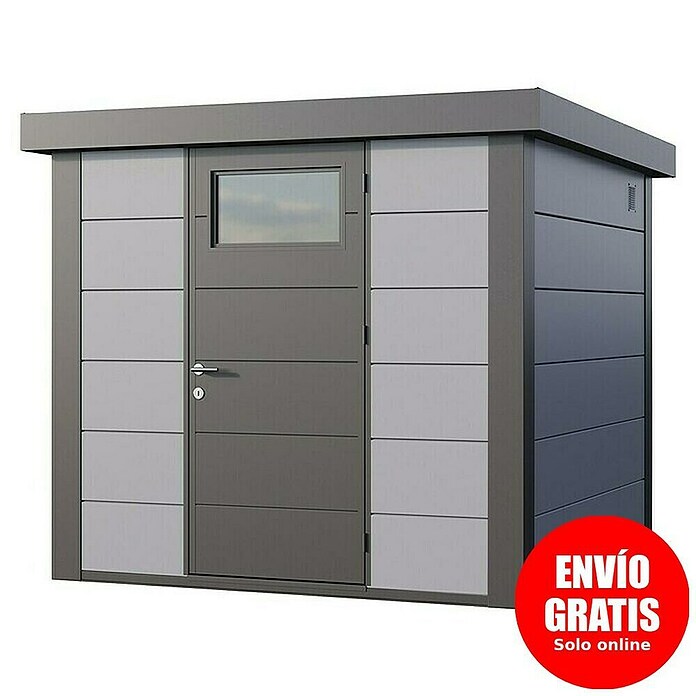 Telluria Caseta metálica Classico 2424 (Medidas ext. (An x Pr): 258 x 258 cm, Acero, Gris claro, Sin set) | BAUHAUS