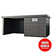 Telluria Caseta metálica Classico 2424 con salón a la izquierda (Medidas ext. (An x Pr): 542 x 258 cm, Acero, Antracita, Sin set) | BAUHAUS