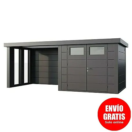Telluria  Caseta para jardín Classico 2724 con salón a la izquierda y 2 ventanas