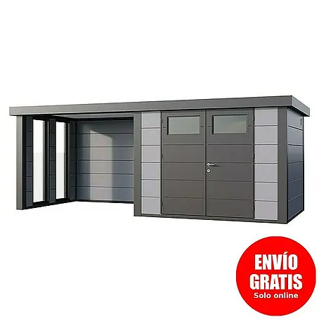 Telluria  Caseta para jardín Classico 3024 con salón a la izquierda y 2 ventanas