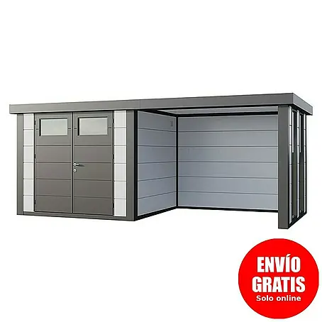 Telluria  Caseta para jardín Classico 2724 con salón a la derecha y 2 ventanas