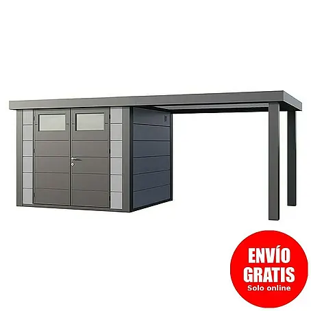 Telluria  Caseta para jardín Classico 2724 con salón abierto a la derecha