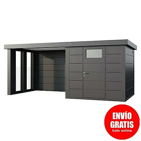 Telluria  Caseta para jardín Classico 2424 con salón a la izquierda y 2 ventanas