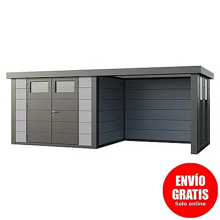 Telluria  Caseta para jardín Classico 3024 con salón a la derecha y 2 ventanas