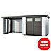 Telluria Caseta metálica Classico 2724 con salón a la izquierda y 2 ventanas 