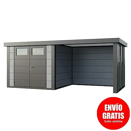 Telluria  Caseta para jardín Classico 2724 con salón a la derecha y 2 ventanas