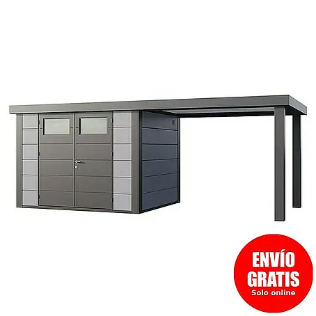 Telluria  Caseta para jardín Classico 3024 con salón abierto a la derecha