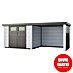 Telluria Caseta metálica Classico 3024 con salón a la derecha y 2 ventanas 